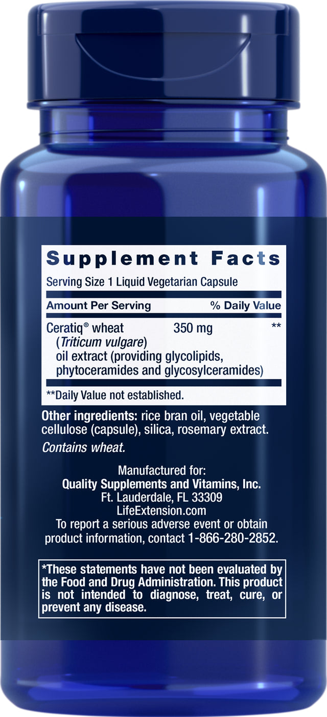 Life Extension Skin Restoring Ceramides, 50 Vegetarian Capsules