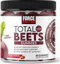 Force Factor Total Beets Gummies Beet Supplement with Beet Powder,Superfood with Nitrates, Great-Tasting Beet Chewables for Heart-Healthy Energy, Antioxidant Support, and More, 60 Gummies