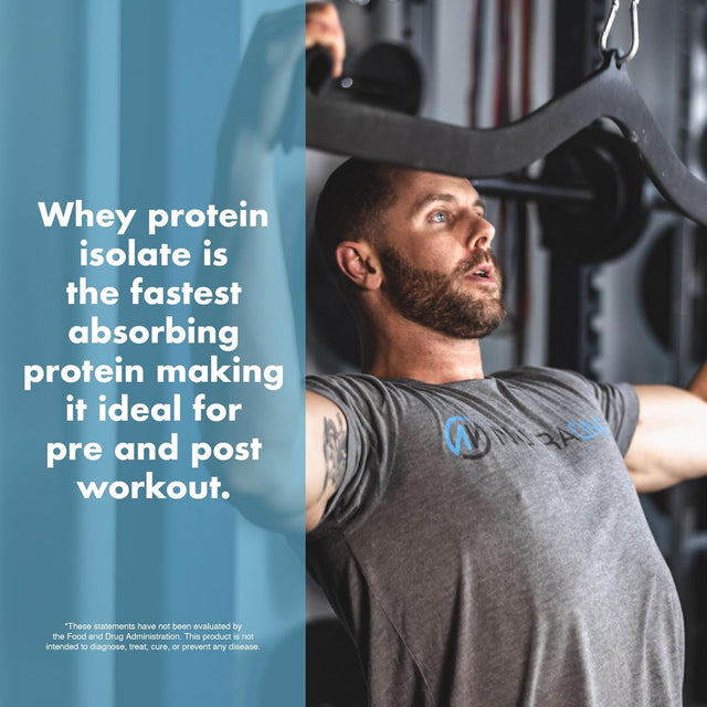 Isolateone Whey Isolate Protein Powder by Nutraone - 100% Pure Whey Isolate Powder (Gourmet Chocolate - 2 Lbs)