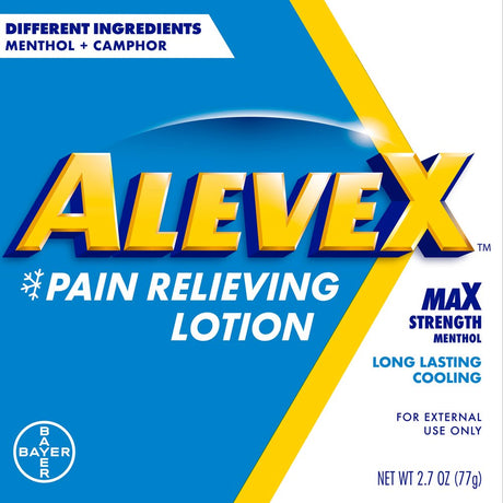 Alevex Pain Relieving Lotion, Pain Reliever, 2.7Oz