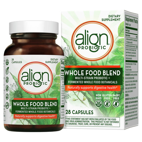 Align Whole Food Multi-Strain Probiotic Supplement Capsules, 28 Ct