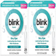 Blink Tears Dry Eye Lubricating Eye Drops Mild-Moderate 0.01 Fl Oz 25 Sterile Single-Use Vials - 2 Pack