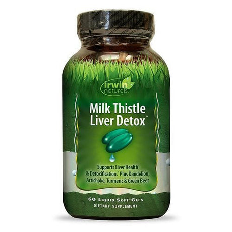 Irwin Naturals Vitamin Milk Thistle Liver Health & Detox, 60Ct, 2-Pack