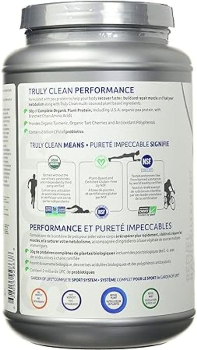 Garden of Life Organic Chocolate Sport Plant Protein, 840 GR