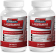 L-Glutamine Powder - L Glutamine - Improves Athletic Performance (2 Bottles)
