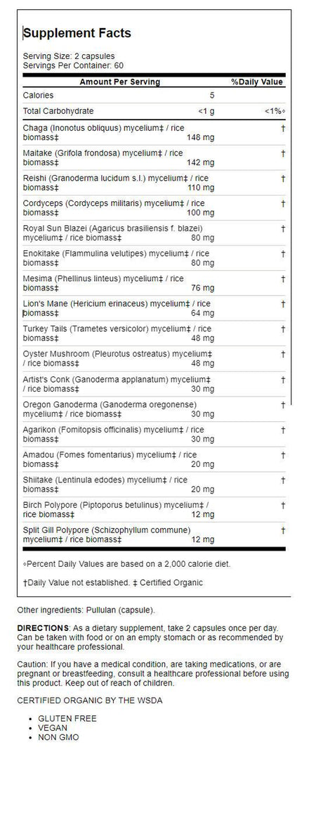 Host Defense Mushrooms Mycommunity 120 Caps