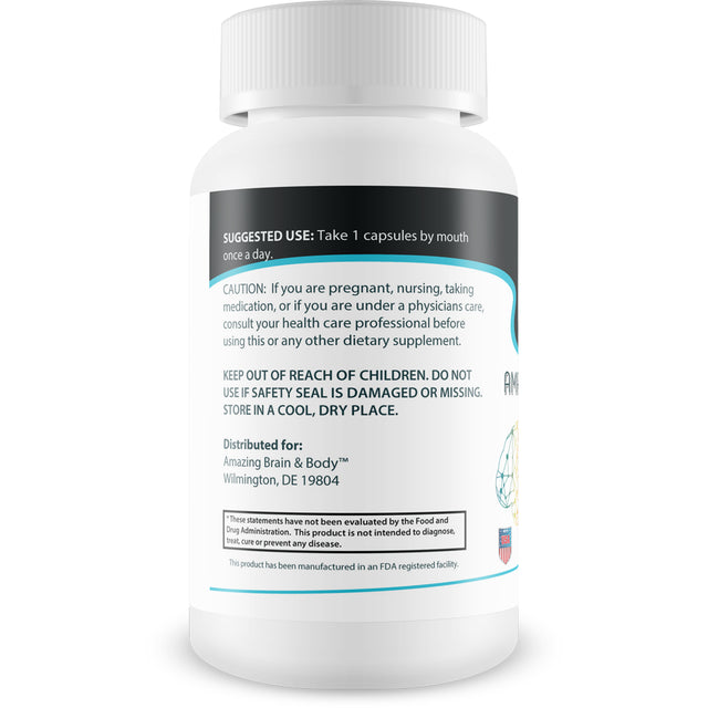 Amazin Brain Pills - Focus - Memory - Clarity - Advanced Cognitive Support - Enriches Mental Performance - Amazin Brain Supplement for Amazin Brain Support - Nootropics Brain Enhancement Aid