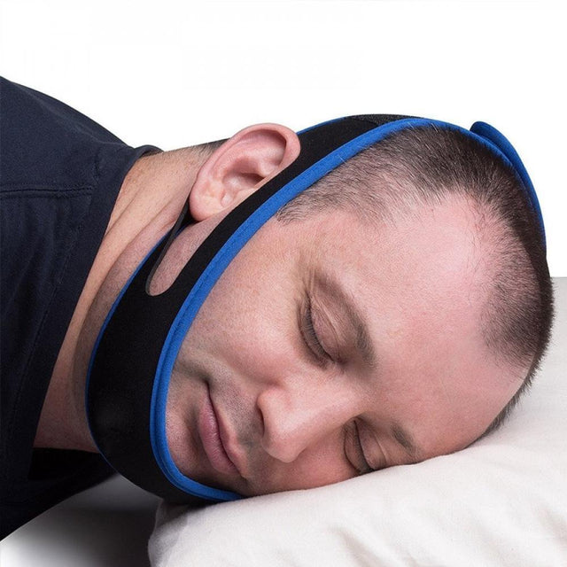 Greyghost 1Pc anti Snore Chin Strap Chin Strap Snore Silencer Anti-Dry Mouth Straps Adjustable Diving Material Effective Head Band