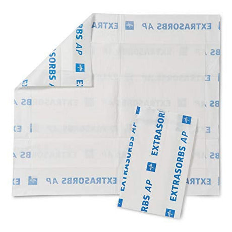 Medline Extrasorbs Premium Underpads, Disposable Bed Pads for Adult Incontinence, 30X36" (25 Count)