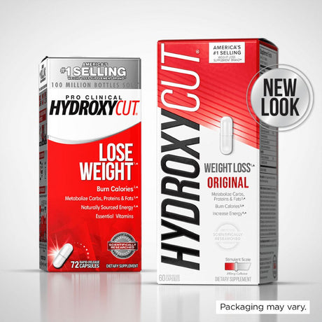 Hydroxycut Original Weight Loss Supplement Pills with Apple Cider Vinegar, 200 Mg Caffeine, 60 Ct