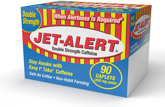 Jet-Alert Energy Stimulant Caffeine Pills, 200Mg, 90 Count