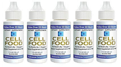 Cellfood Liquid Concentrate, 1 Oz. Bottle (Pack of 5) - Original Oxygenating Formula Containing Seaweed Sourced Minerals, Enzymes, Amino Acids, Electrolytes, Superior Absorption- Gluten Free, GMO Free