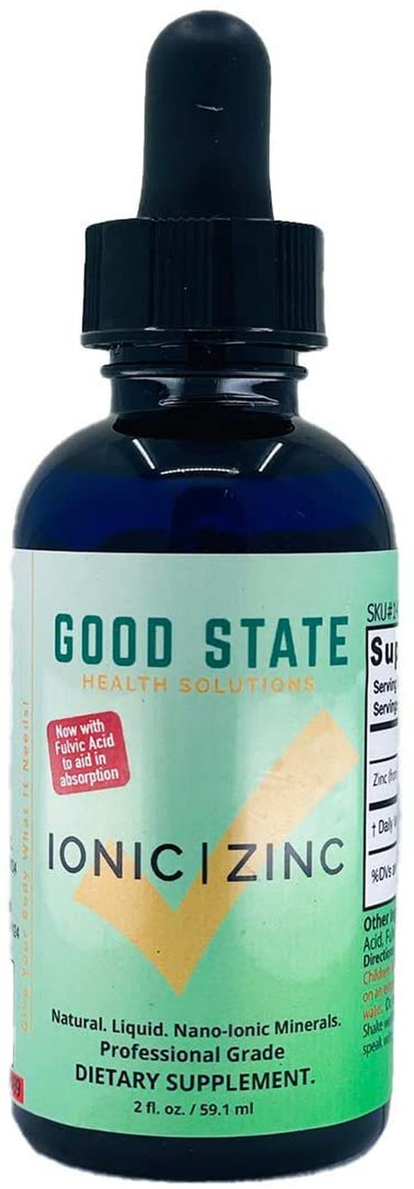 Good State Liquid Zinc Ultra Concentrate with Fulvic Acid Supplement 2 Fl Oz 1 Count