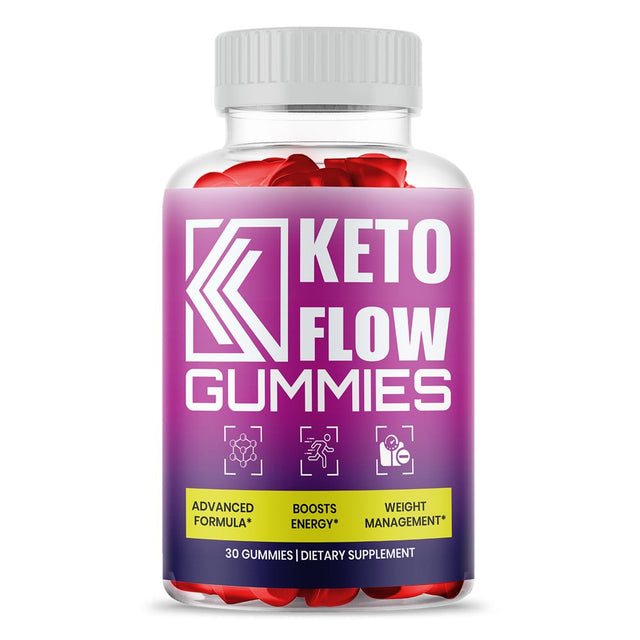 Keto Flow Gummies, Apple Cider Vinegar, Vitamin B12, Powerful Formula Weight Loss Supplement, 30 Gummies (1 Pack)