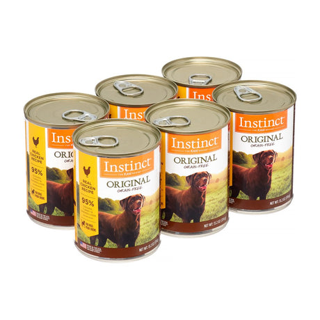 Instinct Original Grain Free Real Chicken Recipe Natural Wet Canned Dog Food by Nature'S Variety, 13.2 Oz. Cans