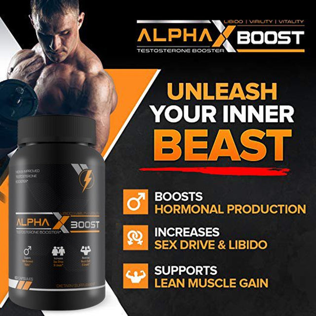 Alpha X Boost- Optimum Performance Technology- Natural Testosterone Booster