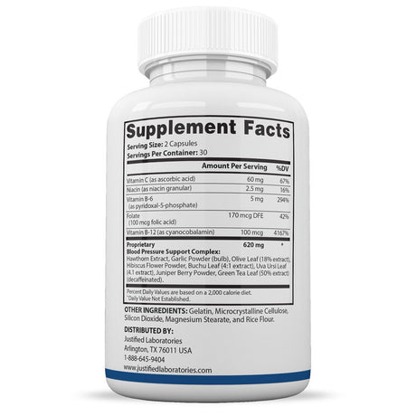 Justified Laboratories Pure Synapse XT Tinnitus Support 60 Capsules Supplement