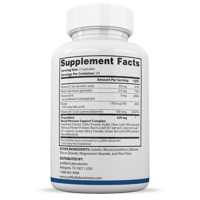 Justified Laboratories Pure Synapse XT Tinnitus Support 60 Capsules Supplement