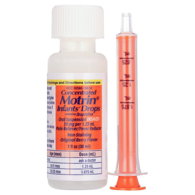 Infants' Motrin Liquid Medicine Drops with Ibuprofen, Berry, 1 Fl. Oz
