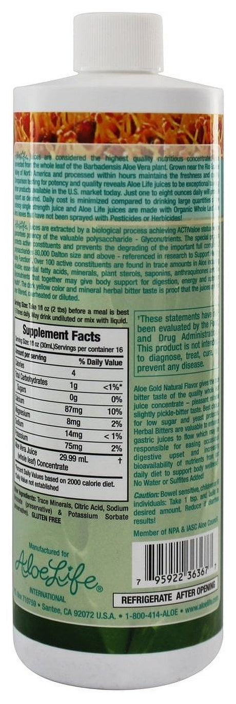 Aloe Life Aloe Life Aloe Vera Juice Concentrate, 16 Oz