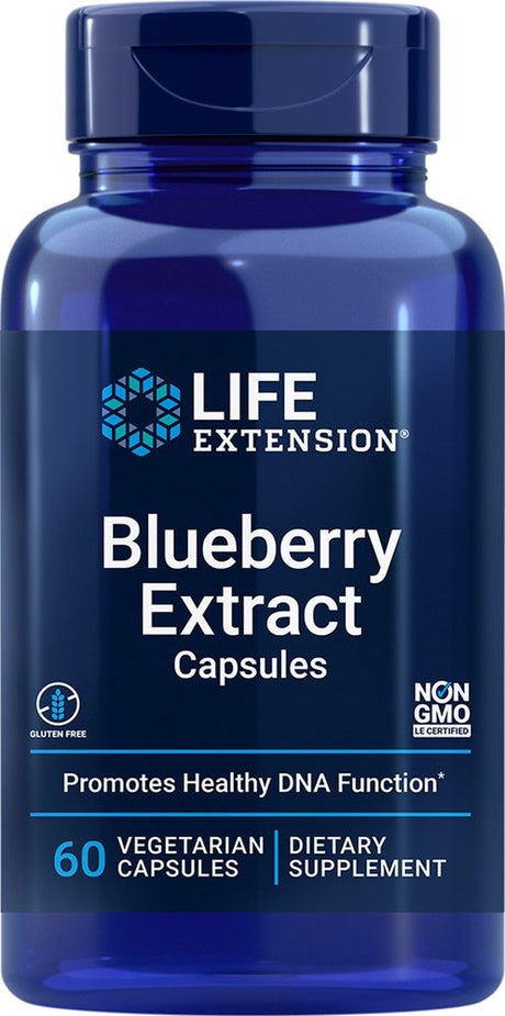Life Extension Blueberry Extract Capsules -- 60 Vegetarian Capsules