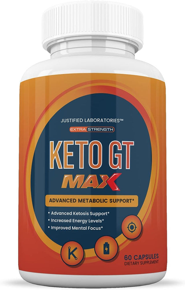 Justified Laboratories (2 Pack) Keto GT Max 1200MG Includes Apple Cider Vinegar Gobhb Exogenous Ketones Keto Pills Supplement Premium Ketosis Support for Men Women 120 Capsule