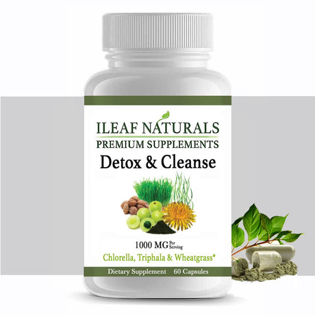 Ileaf Naturals Detox & Cleanse with Organic Triphala - 60 Veggie Capsules