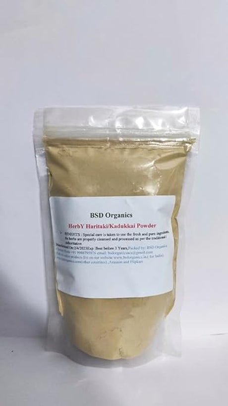 Herby Digest Free Flow Powder of Terminalia Chebula/Haritaki/Kadukkai/Harde/Karakkaya/Yellow Myrobalan - 250G / 8.8 Ounce