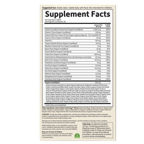 Garden of Life Mykind Organics Prenatal Multivitamin - Once Daily for Pregnant & Lactating Women - 30Ct