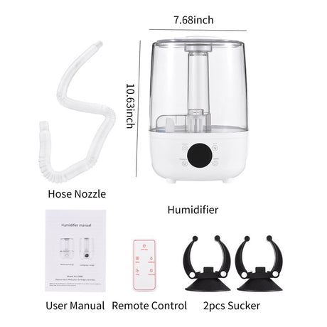 Irishom Humidifier, 4L Humidifier for Room Touch Whole House Humidifiers 3 Mist Modes Auto Standby Mode, with Remote Control / Ultra Quiet Timer