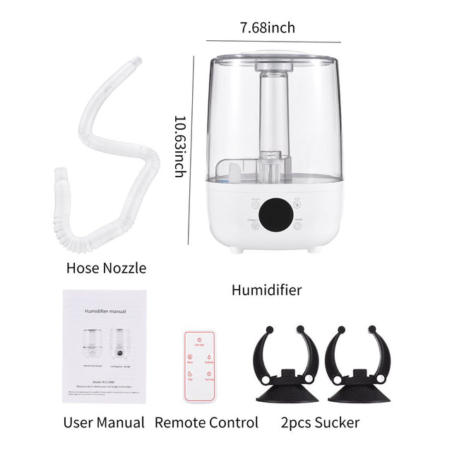 Irishom Humidifier, 4L Humidifier for Room Touch Whole House Humidifiers 3 Mist Modes Auto Standby Mode, with Remote Control / Ultra Quiet Timer