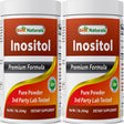 2 Pack Best Naturals Pure Inositol 1 Lb Powder (Vitamin B8) | Supports Healthy Liver Function, Promotes Cellular Detoxification & Supports Membrane Function