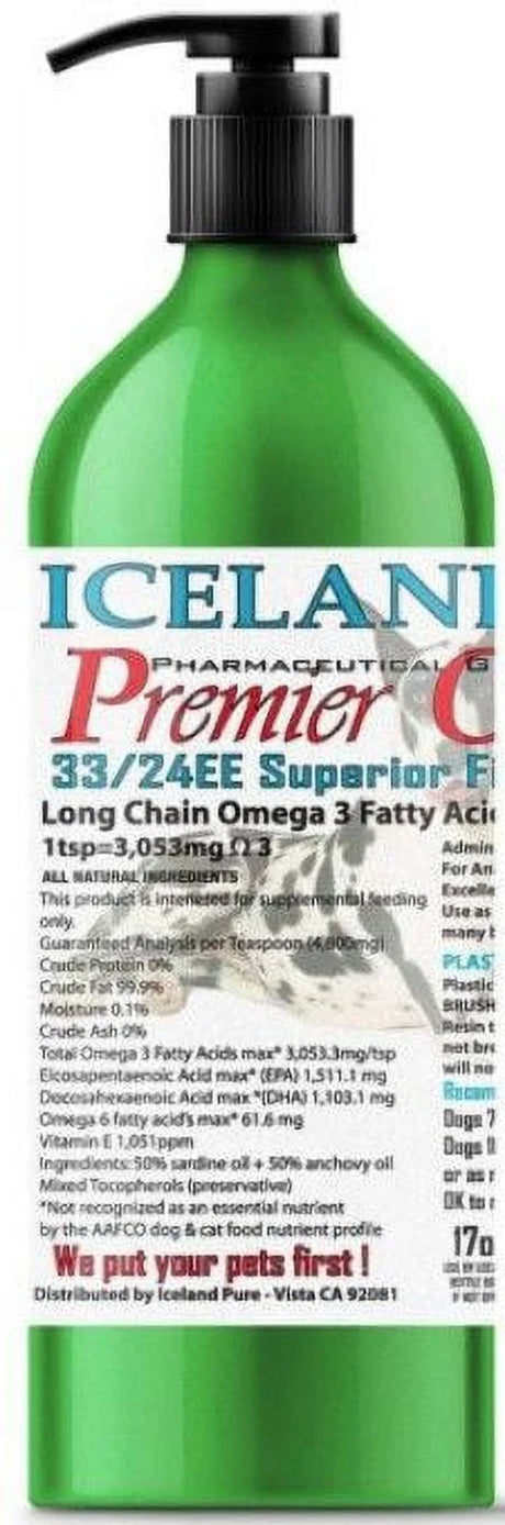 Iceland Pure Health Enhancing Omega Oil for Large Dogs, 17 Oz