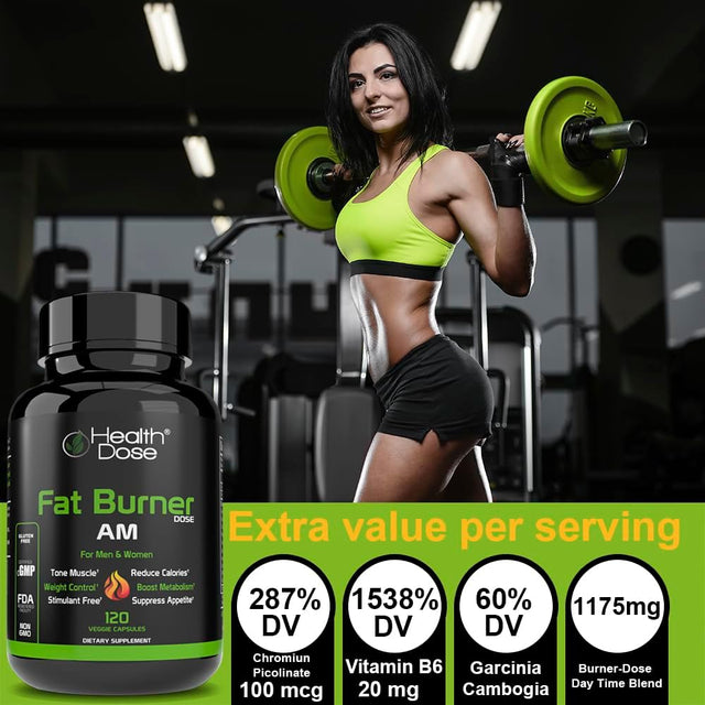 Fat Burner AM. Weight Control & Metabolism Boost. for Active Lifestyles. 120 Softgels.