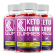 Keto Flow Gummies, Apple Cider Vinegar, Vitamin B12, Powerful Formula Weight Loss Supplement, 90 Gummies Total (3 Pack)