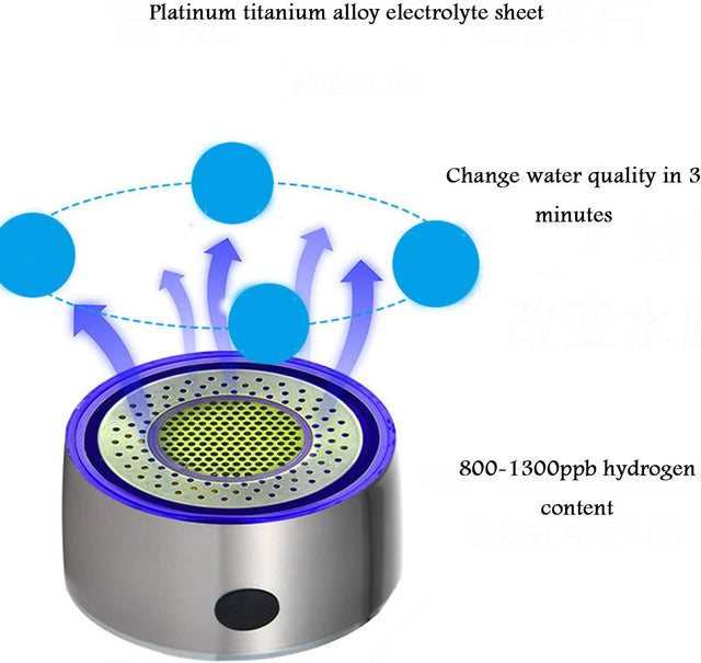 High Concentration Hydrogen-Rich Water Cup SPE Ion Membrane Alkaline Water Purifier Micro-Electrolysis Water Glass 420Ml