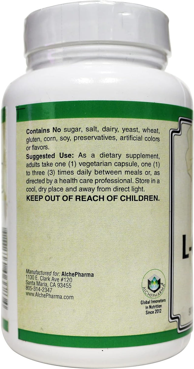 Acetyl L-Carnitine- 500 Mg Vegetarian Capsules ( Sourced from Sigma-Tau Health Sciences ) (90 Veg Caps)
