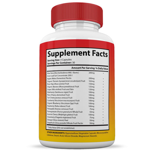 Vital Fruits and Veggies Supplement Red & Green Superfoods Whole Food Non GMO Vegan Friendly 180 Veggie Capsules 2 Bottles