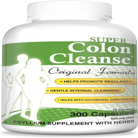 Health plus Super Colon Cleanse Original Formula, 300 Capsules, 75 Servings