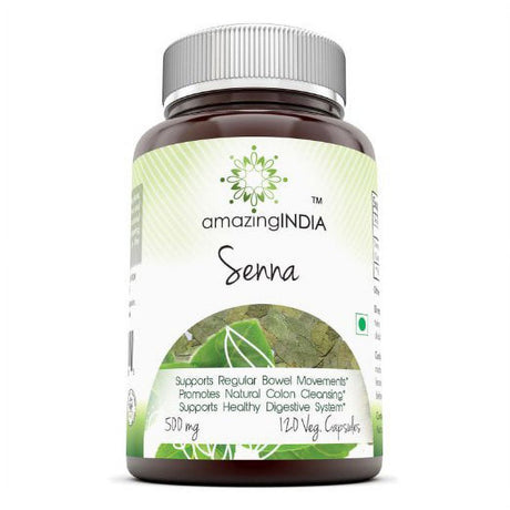 Amazing India Senna 500 Mg 120 Vcaps