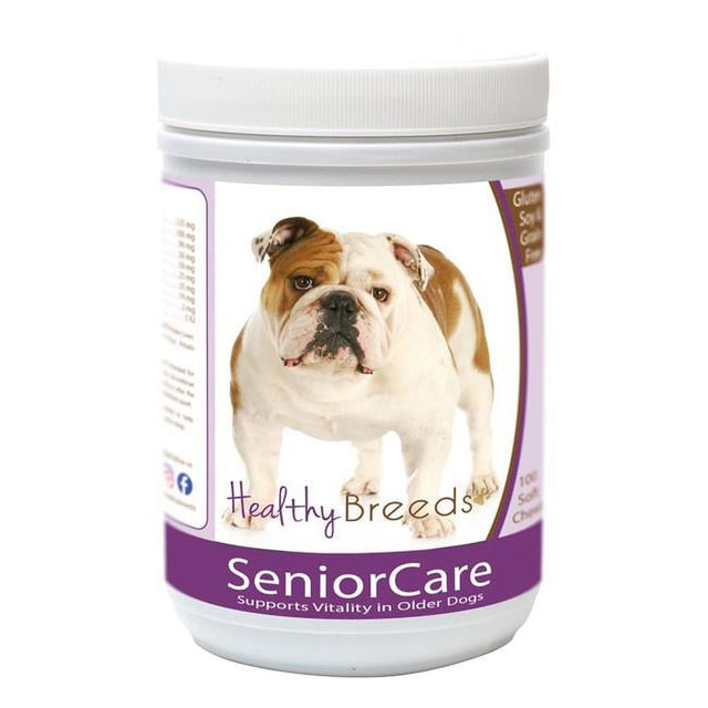 Healthy Breeds 840235163893 Bulldog Senior Dog Care Soft Chews