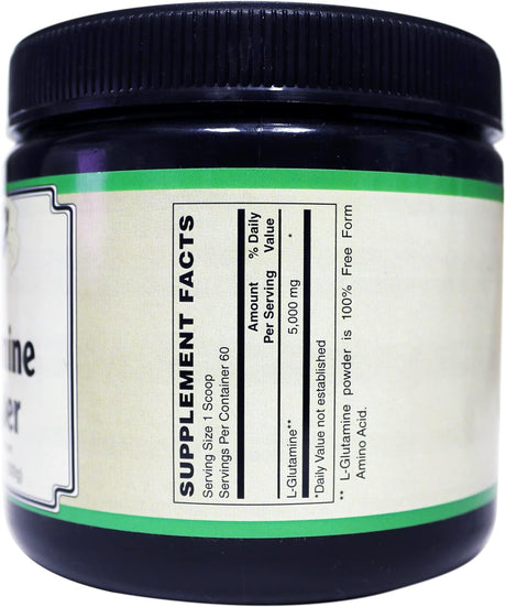 L-Glutamine 100% Pure Free Form Powder - No Other Ingredients (300 Grams)