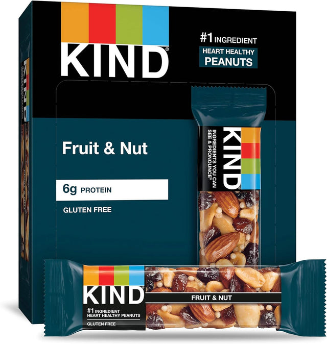 KIND Bars Fruit & Nut and Cranberry Almond Bars Bundle (12 Count)