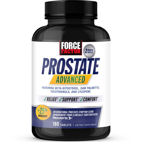 Force Factor Prostate Advanced, Prostate Supplement for Men,180 Tablets