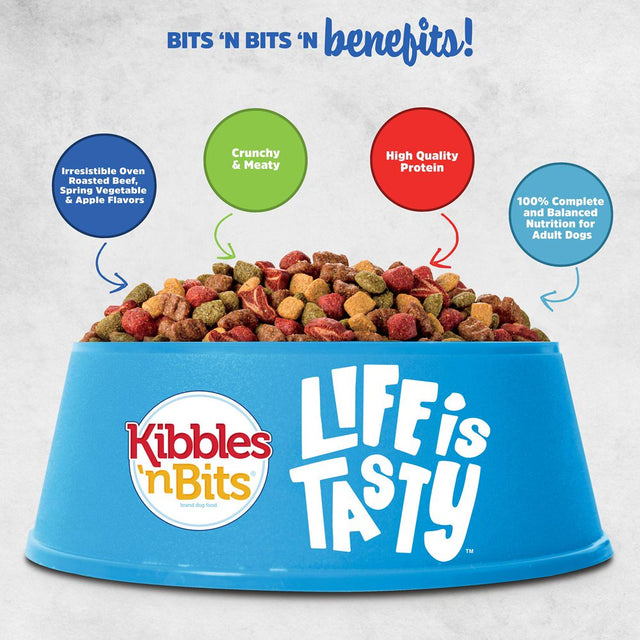 Kibbles 'N Bits Kibbles 'N Bits Mini Bites Small Breed Savory Beef and Chicken Flavors Dog Food, 16 Lb.