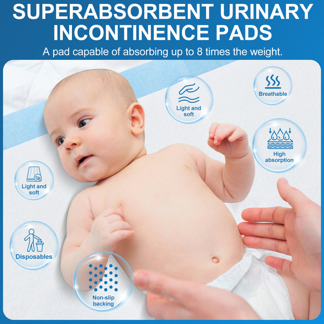 INSMART Disposable Underpads 32'' X 36'' , 40 Count Disposable Incontinence Bed Pads-Bed Pads for Incontinence Disposable-Waterproof Bed Pads-Incontinence Bed Pads