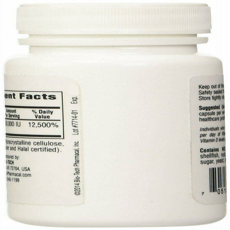 Bio-Tech D3-50 50,000 Iu 100 Caps