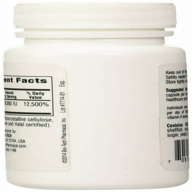 Bio-Tech D3-50 50,000 Iu 100 Caps