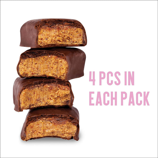 Freakin' Wholesome Chocolate Covered Caramel Almond Bites, High Protein Snacks 2.82 Ounces per Box. (Pack of 3). Vegan Gluten Free