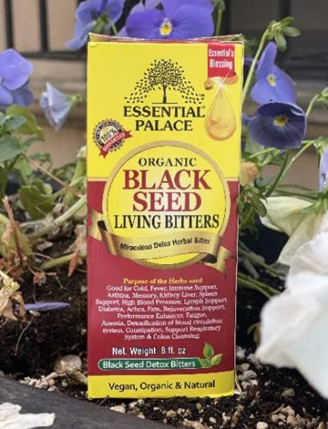 Essential Palace Organic Black Seed Detox Living Bitters [8Oz]